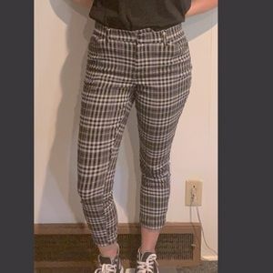 black and grey pants